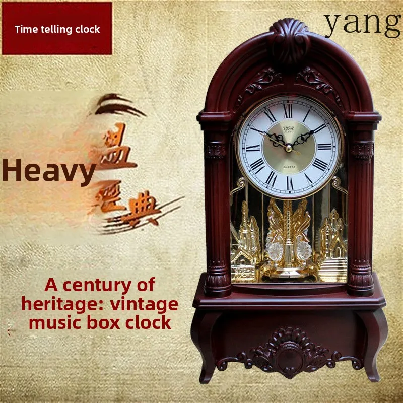 CV striking the time clock desk clock living room silent bedroom desktop table ornament