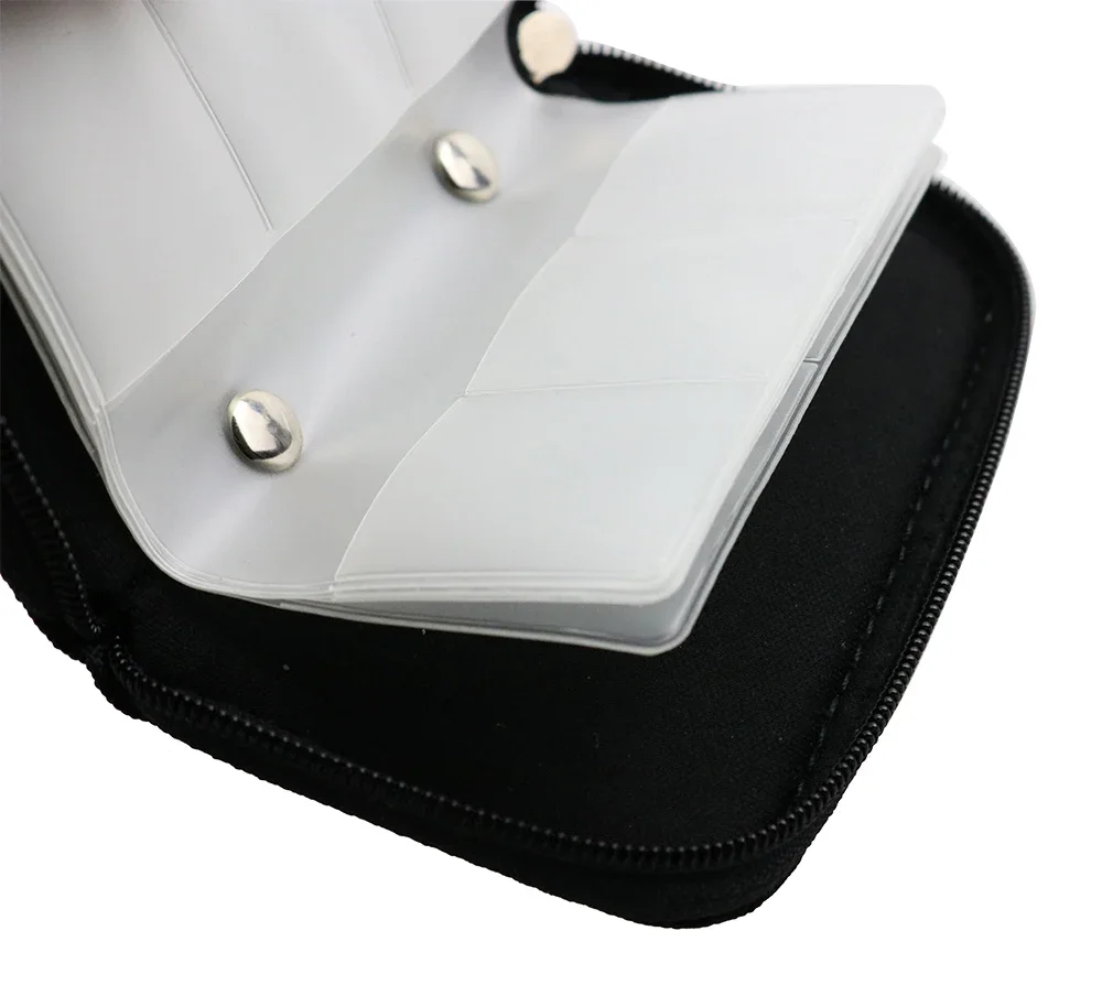 การ์ดความจำเคสใส่ได้ถึง44X SD, SDHC, Micro SD, MINI SD และ4X CF-ผู้ถือที่มี22ช่อง8หน้าสำหรับการจัดเก็บและการเดินทาง