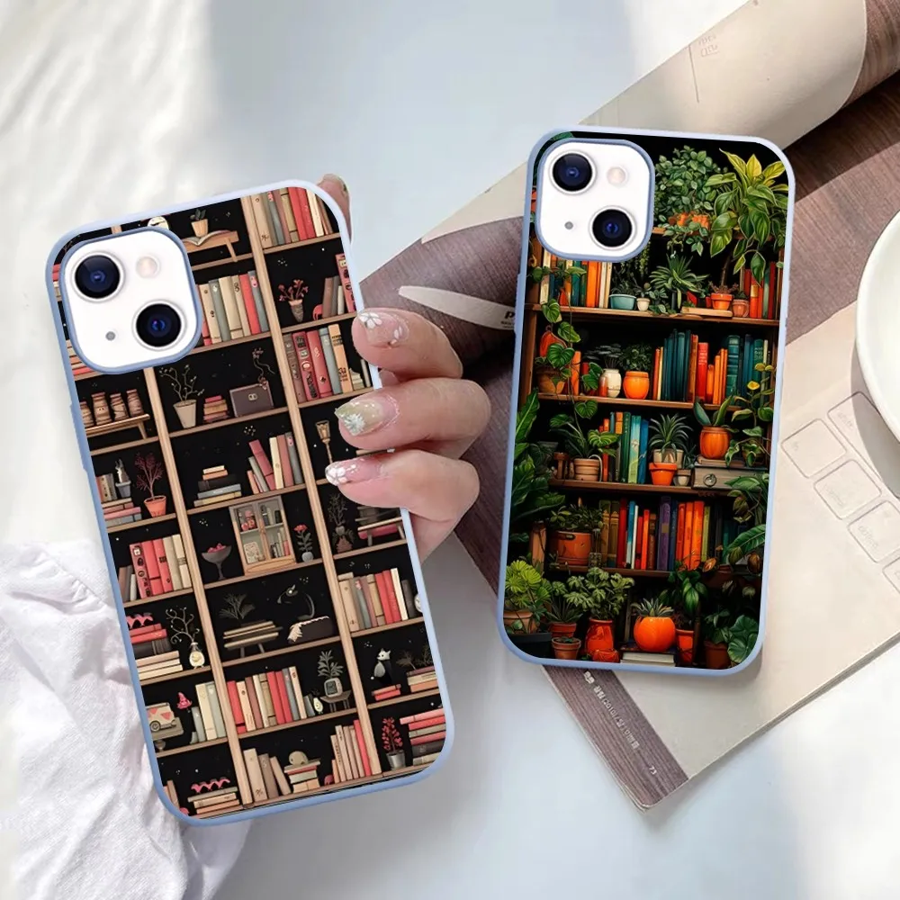 I Love Reading Books Phone Case For IPhone 14 11 12 13 Mini Pro Xs Max 8 7 6 6S Plus X XR Solid Candy Color Case