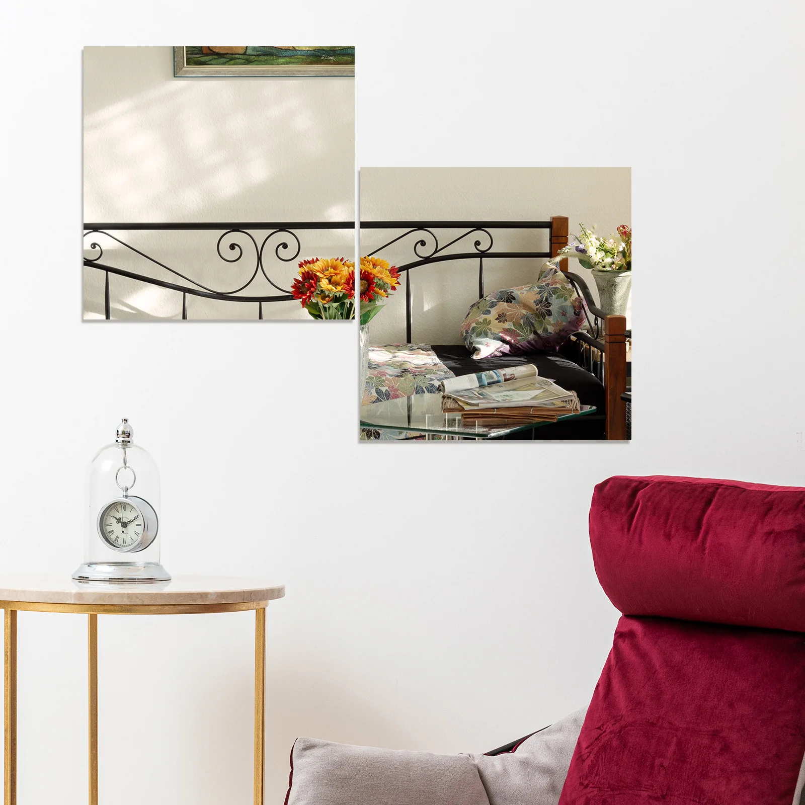 

6Pcs Square Mirror Wall Sticker Acrylic Adhesive Mirror Wall Decal for Bedroom Living Room Home Decor Stickers