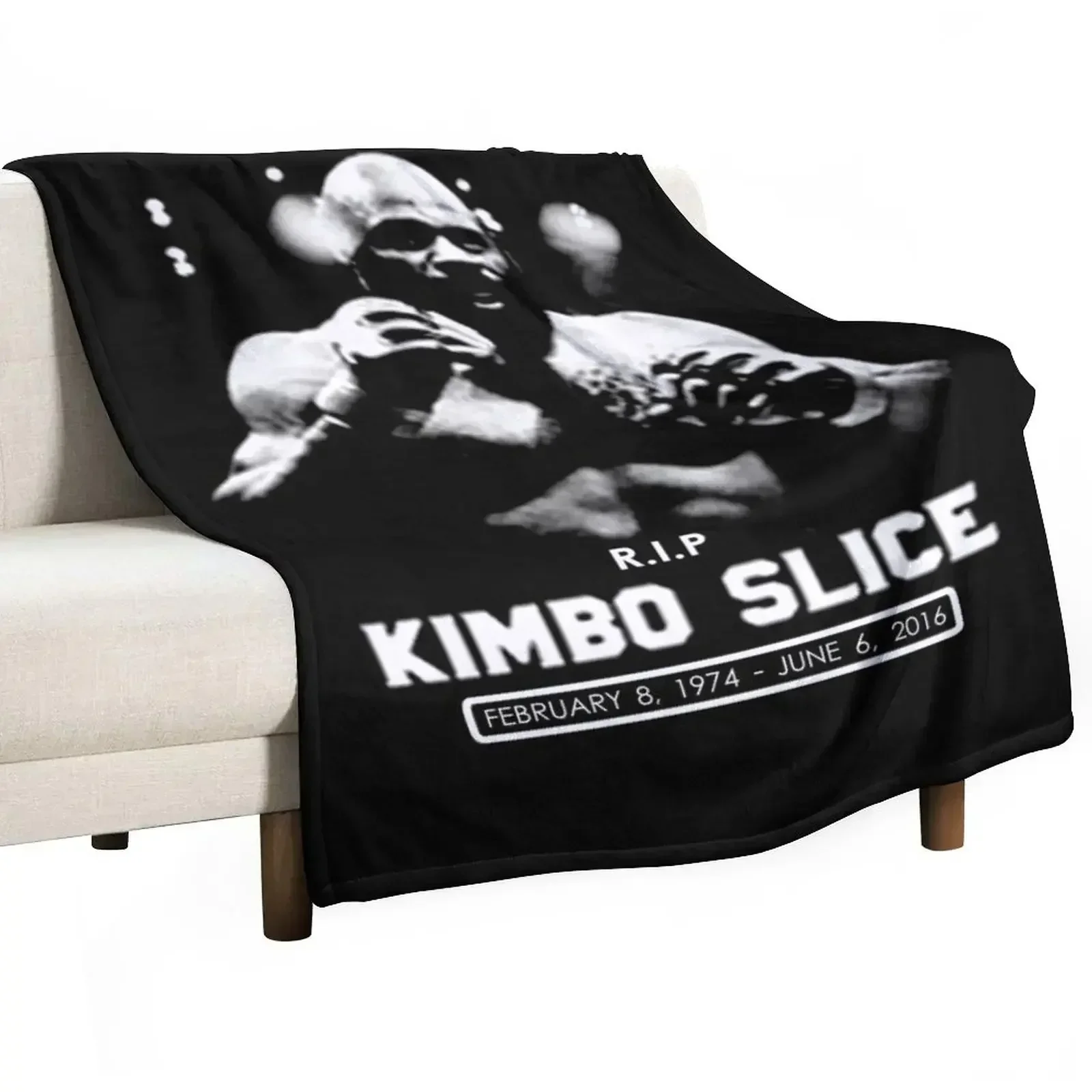 

Kimbo Slice Throw Blanket Soft Plaid Camping Baby Blankets