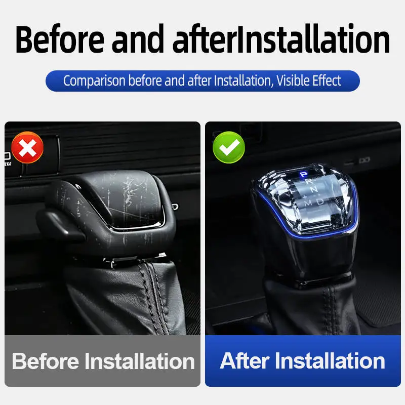For 2021-2026 Toyota Land Cruiser Prado LC250 Land Cruiser LC300 Gear Shift Knob With Atmosphere Light Car Interior Accessories
