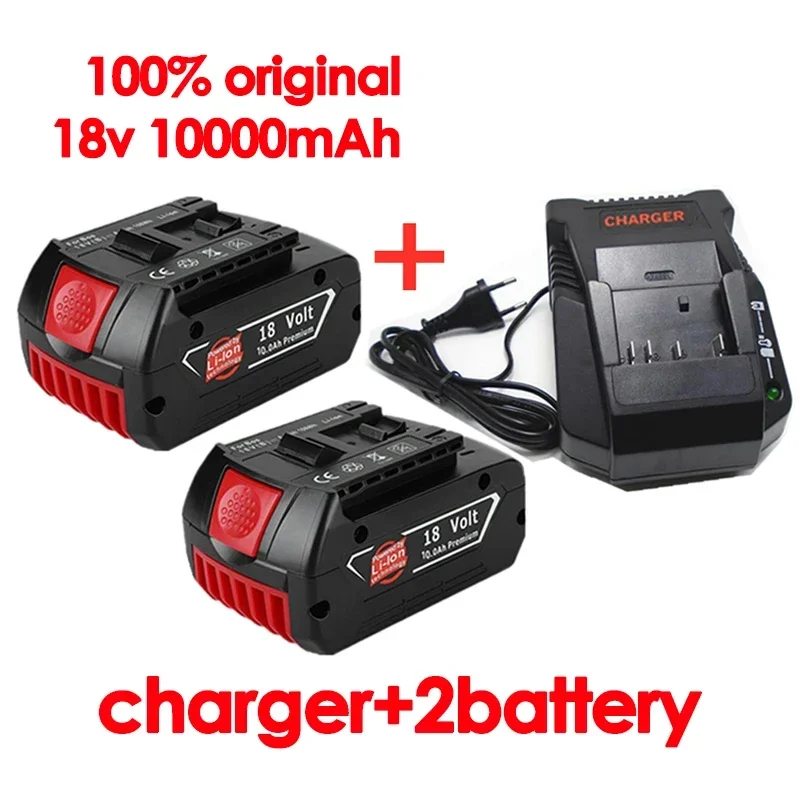 

NEW For BOSCH Authentic 18V 10AH LITHIUM-ION BATTERY GBA 18V 10AH Professional GBA GSR GSB BAT618 BAT609 With indicator light