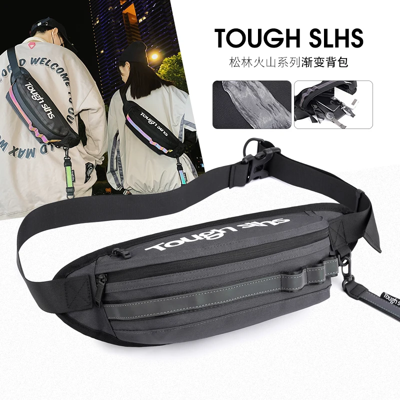 Outdoor Backpack Multifunction Shoulder Bag Men Business Crossbody Bags Design Chest Bag Waterproof Chest Handbag kuromi