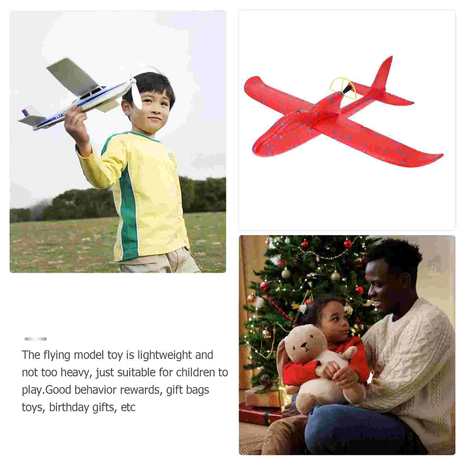 Toy Set Flight Hand Tossed Gyroplane Child Foam Airplanes for Kids Toys Glowing Aircraft