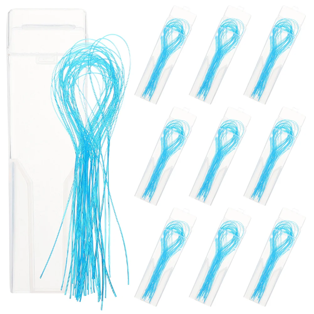 

10 Boxes Floss Threaders for Teeth Brace Bridge Bridge Aid Dental Floss Threaders floss for braces retainer floss threader