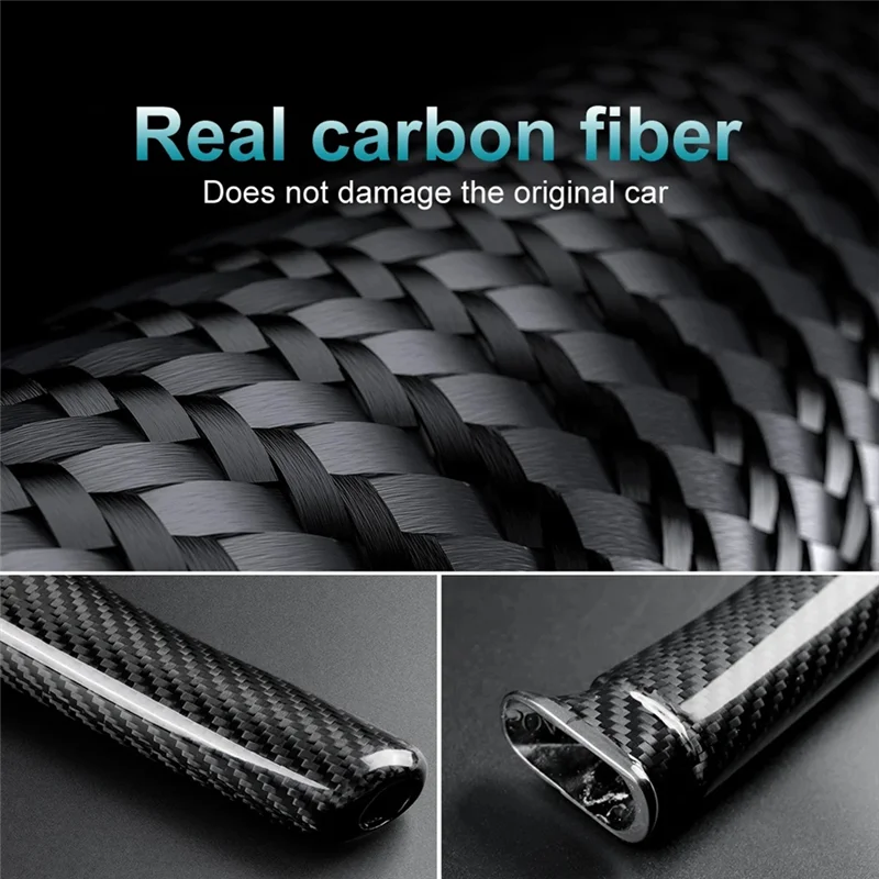 

A57E-Car Carbon Fiber Hand Brake Cover Hand Brake Grip Case Shell Trim For Subaru BRZ Toyota GR86 Handbrake Stickers