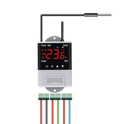 Controlador de temperatura inalámbrico WiFi, Sensor de termostato programable, DTC2201, DTC1201