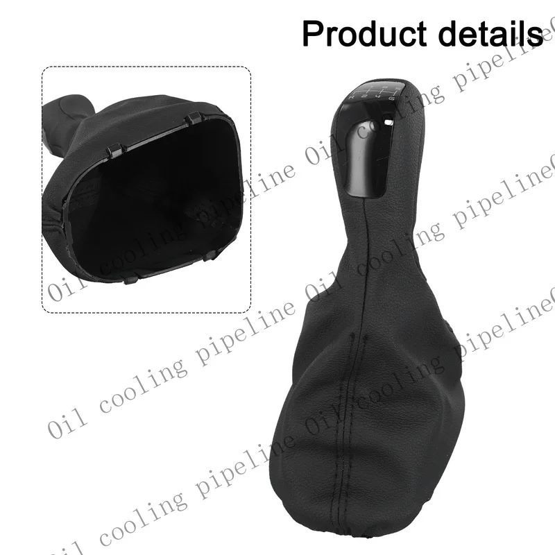 A+ 6 Speed PU Leather Gear Shift Knob For Mercedes C Class W203 2000 2007
