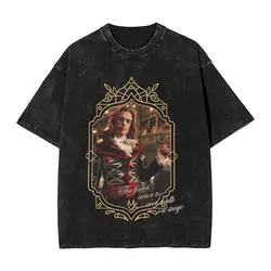 Man T-Shirt Actor Lestat Interview With The Vampire Washed T-Shirts Harajuku Summer Tee Shirt Y2K Funny Clothing Plus Size 2XL