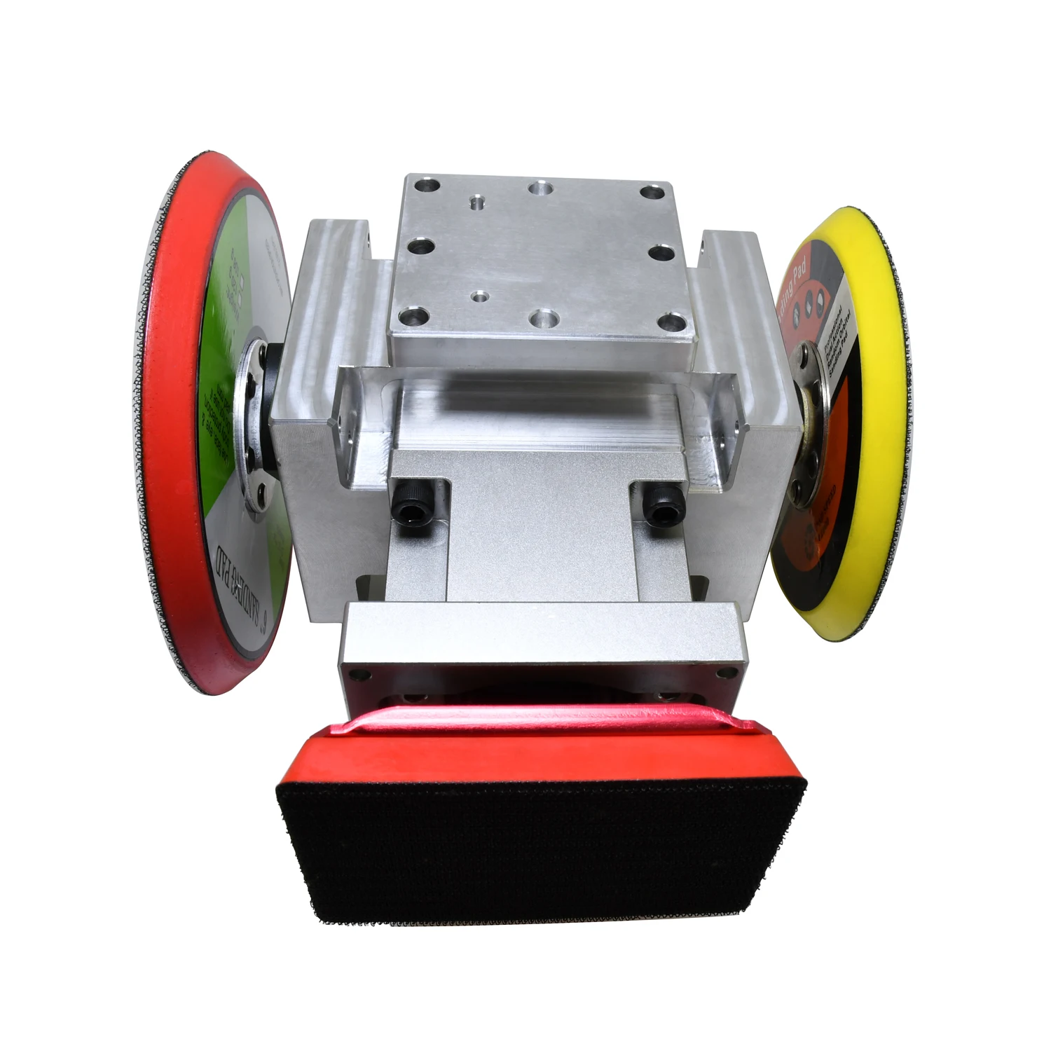 Mechanical arm pneumatic random track sanding machine pneumatic tool automation system three head sanding machine