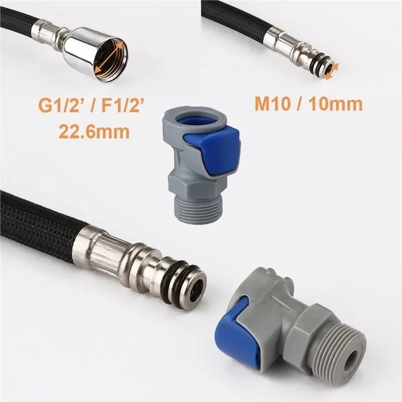 

EYFL-For Kitchen Faucet Replacement Hose, 59 Inch Black Nylon Pull Down Pull Out For Kitchen Sink Faucet