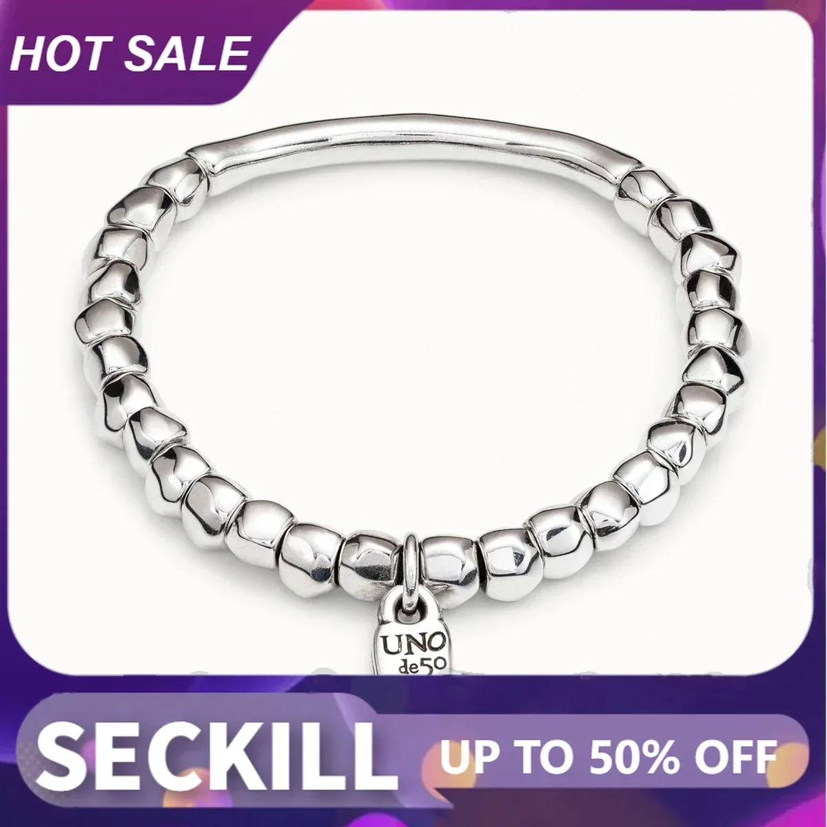 

New Pattern-Versatile Round Ball Bracelet for Women, OL Style, Simple Jewelry, High Quality Gift, Original, Hot Sale