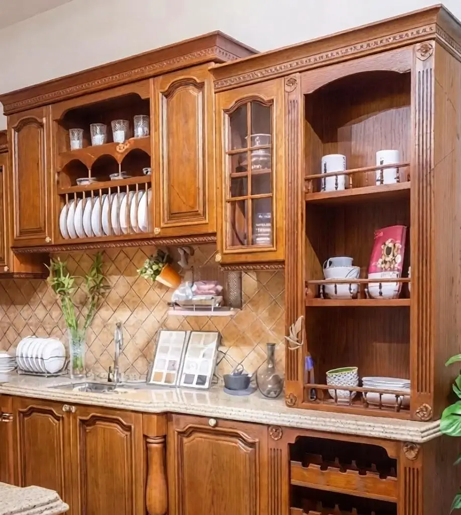 Classic Luxury Cherry wood solid wood cabinet
