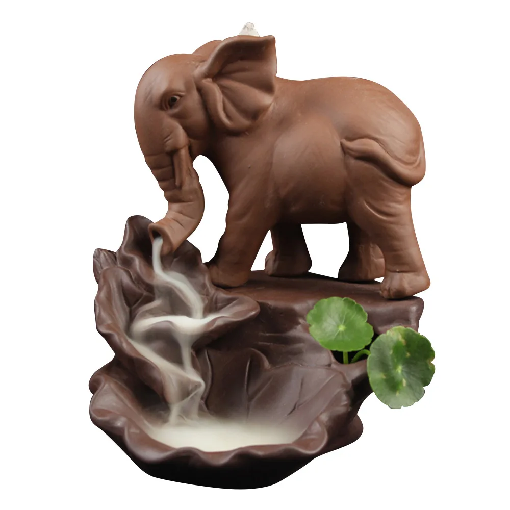 Terugstromen wierook keramische wierookhouder schattige olifant terugstromen wierook keramische wierookhouder voor decor