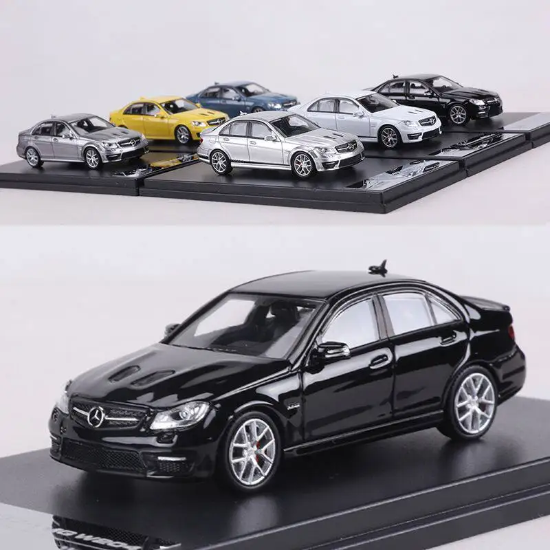 

KING MODEL 1:64 C63 AMG W204 simulation alloy car model, a festival gift for children and a collectible ornament for adults.