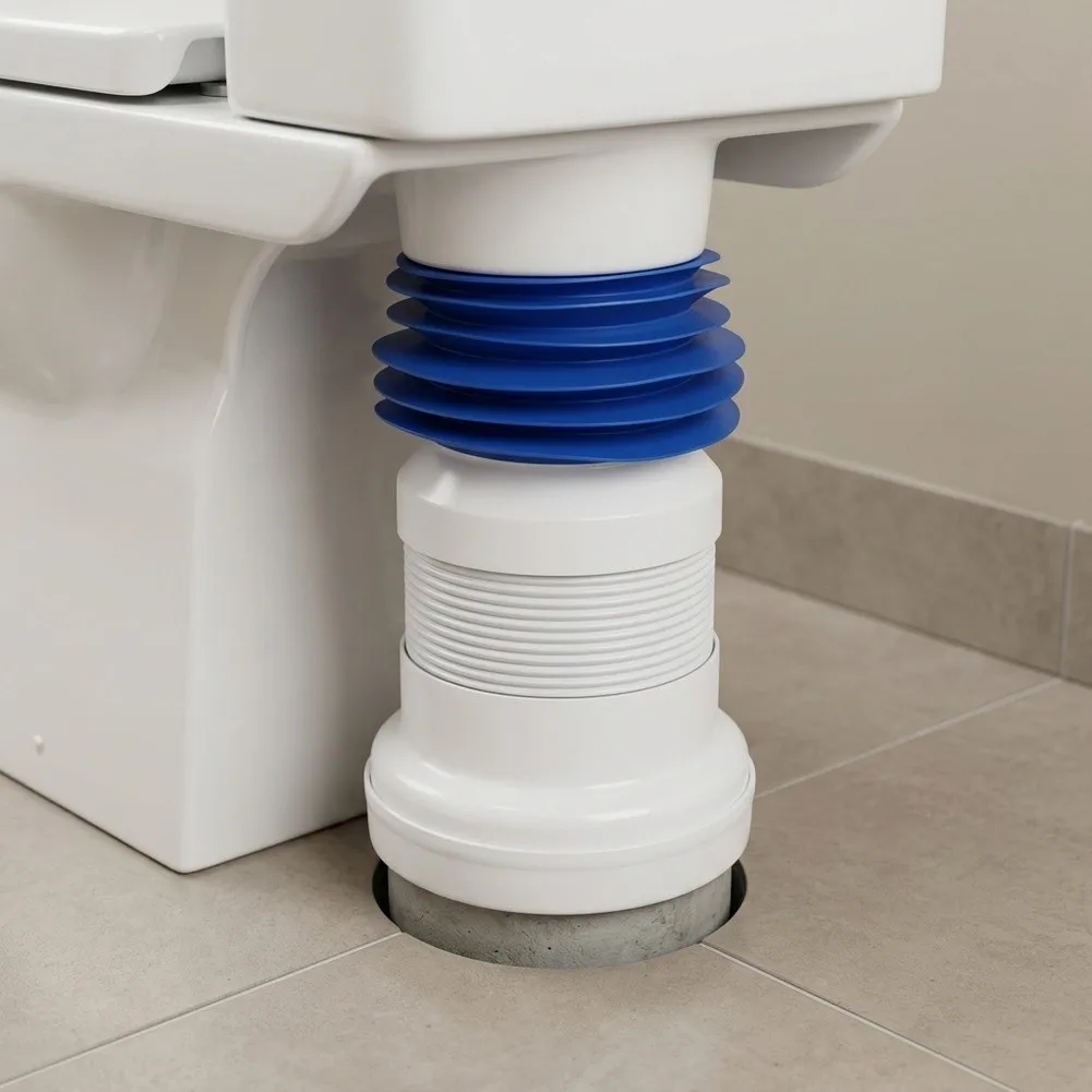 Reusable Drain Pipe Toilet Drain Pipe For Daily Home Use 19*8.5cm Reusable Pipe Excellent Sealing Smell Prevention
