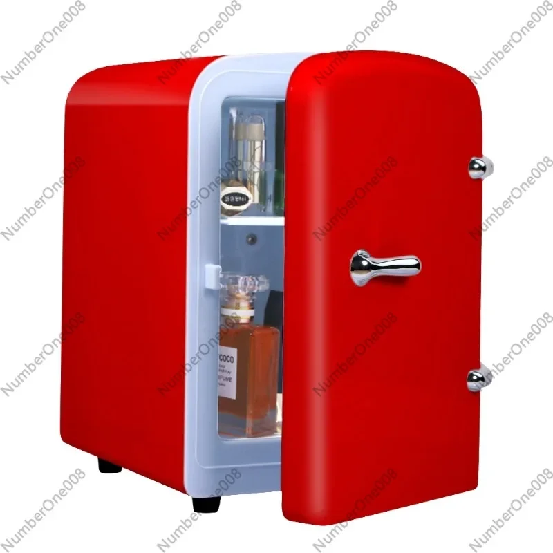 4L Mini USB Cosmetic Fridge, Small Dormitory Cooler Warmer Portable Refrigerator for Skincare, Car Home Dual Use