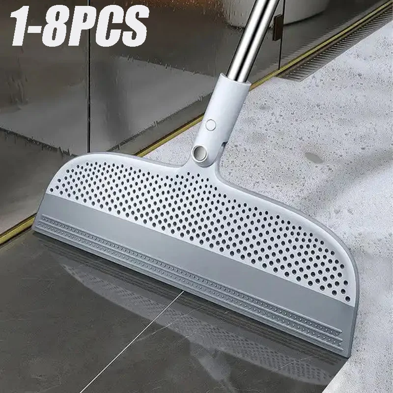 مكنسة سيليكون سحرية إطالة تنظيف الأرضيات ممسحة شعر الحيوانات الأليفة مكنسة الغبار ممسحة أرضية الحمام أدوات التنظيف المنزلية #1