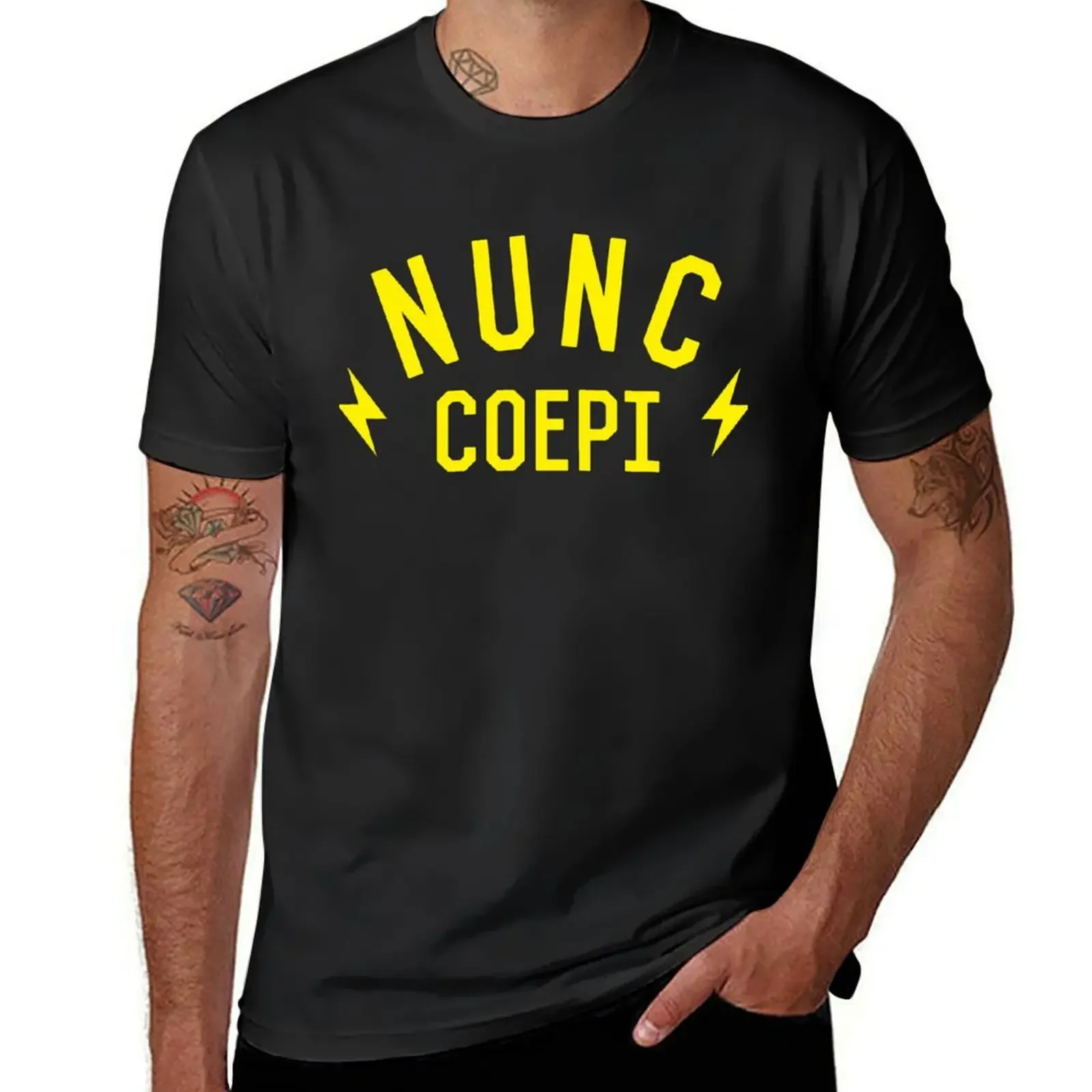 

Nunc Coepi T-Shirt blanks tees shirts graphic tees aesthetic clothes oversized t shirts for men