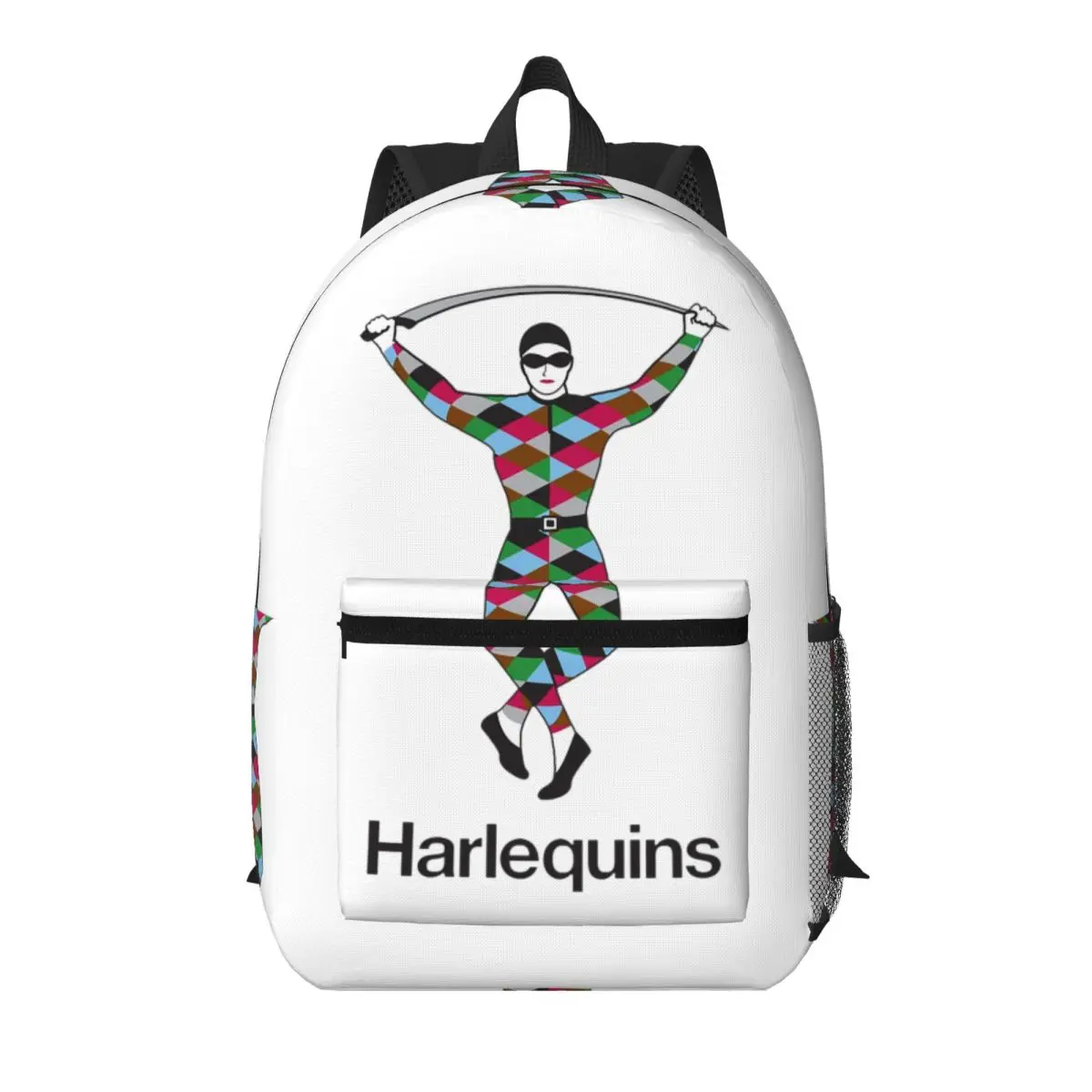 

Harlequins-Merch Student Backpack School Bag Hiking Travel Daypack for Men Women Bookbag Shoulder Bags