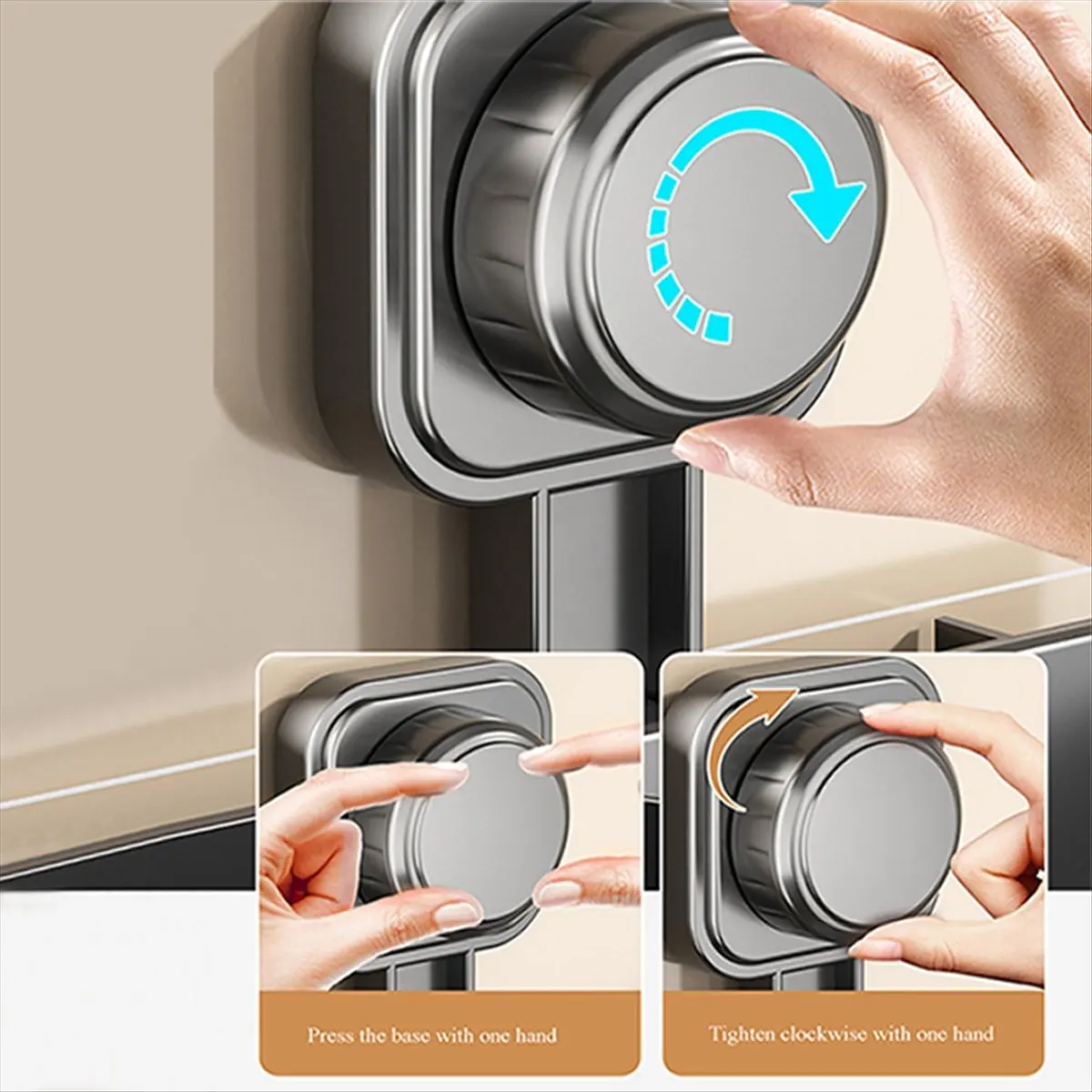 Toilet Brush Holder Set Drill-Free Bathroom Cleaner Wall-Mounted Angle Design Ventilation Slots Base for Bathroom