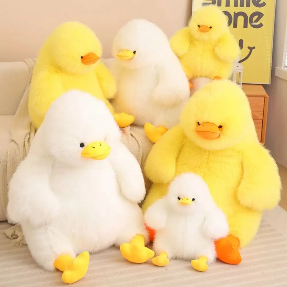 

Baby Sleeping Cushion Long Hair Duck Plush Toy Stuffed Fluffy Duck Plushie Doll Cute Soft Plush Dundun Duck Toy Children