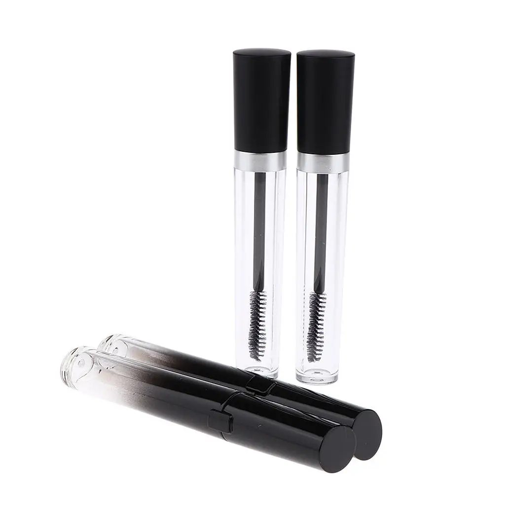 2x 8mL 빈 마스카라 튜브+2x 바이알+2x 플라스틱 깔때기 세트 DIY