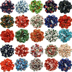 50/100pcs Christmas Decorate Dog Bowties Slidable Dog Collar for Pet Bow Ties Flower Dogs Grooming Products Dog Accessories