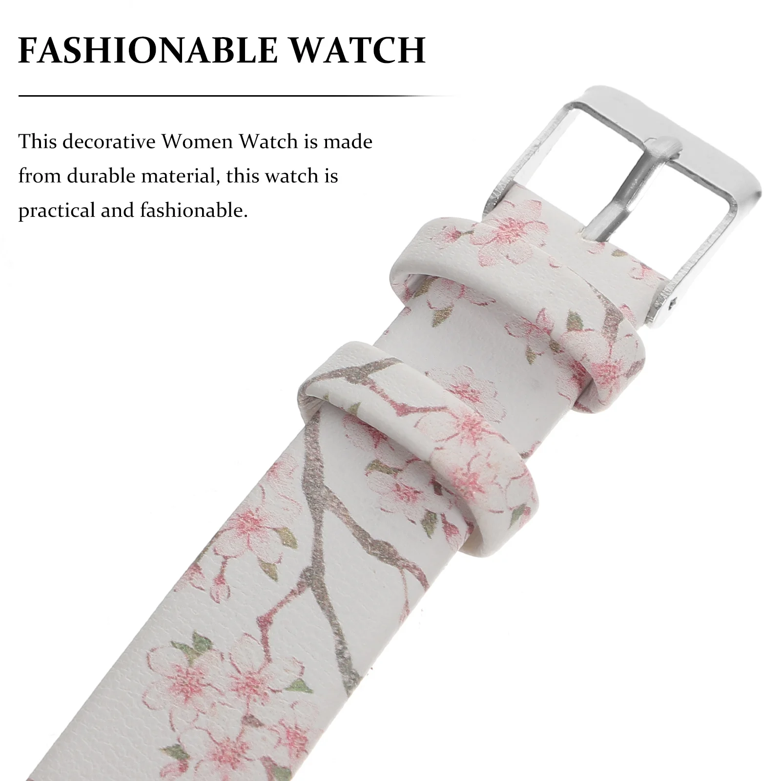 

Женские кварцевые часы с цветочным принтом, легкие элегантные повседневные наручные часы для повседневной вечеринки, школы, удобные женские модные часы