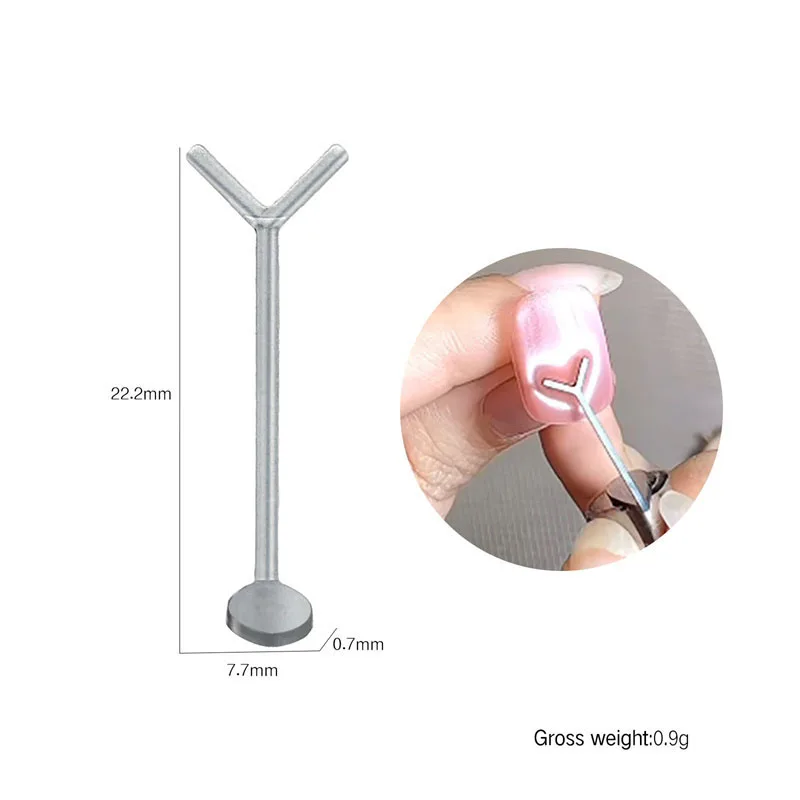 

5/10pcs 3D Heart Y Shaped Cat Eye Nail Magnet Wire Set for Creating Heart and Love Shapes on Nails for Magnetic Polish Effects