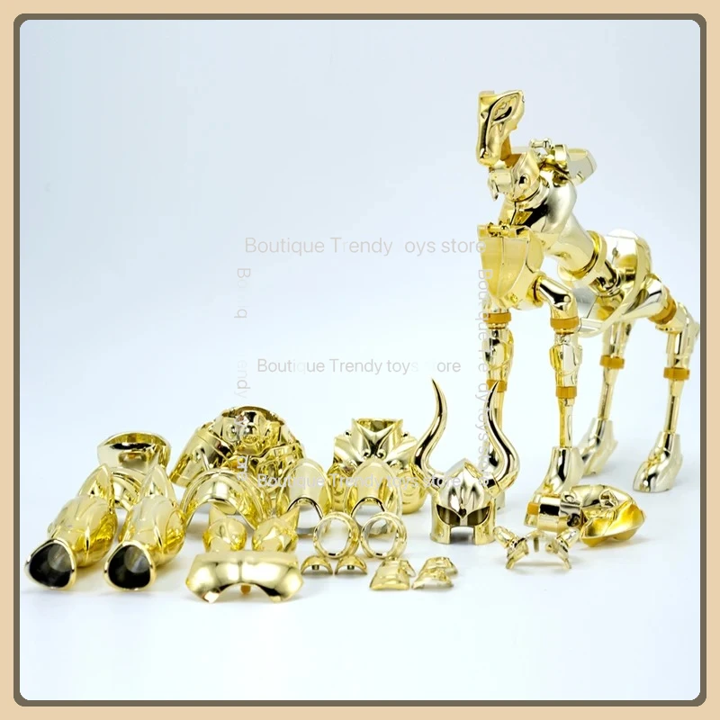 Em estoque modelo CS Saint Seiya Myth Cloth EX Capricórnio Shura Totem/Objeto Ouro Cavaleiros do Zodíaco Figura de ação