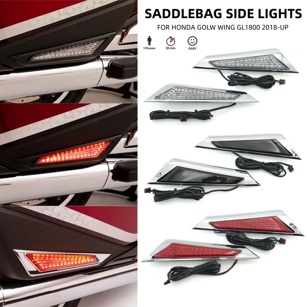 

Motorcycle Saddlebag Side Indicator LED Marker Lights Decorative Lamp For Honda Goldwing Gold Wing GL 1800 GL1800 F6B 2018-2023