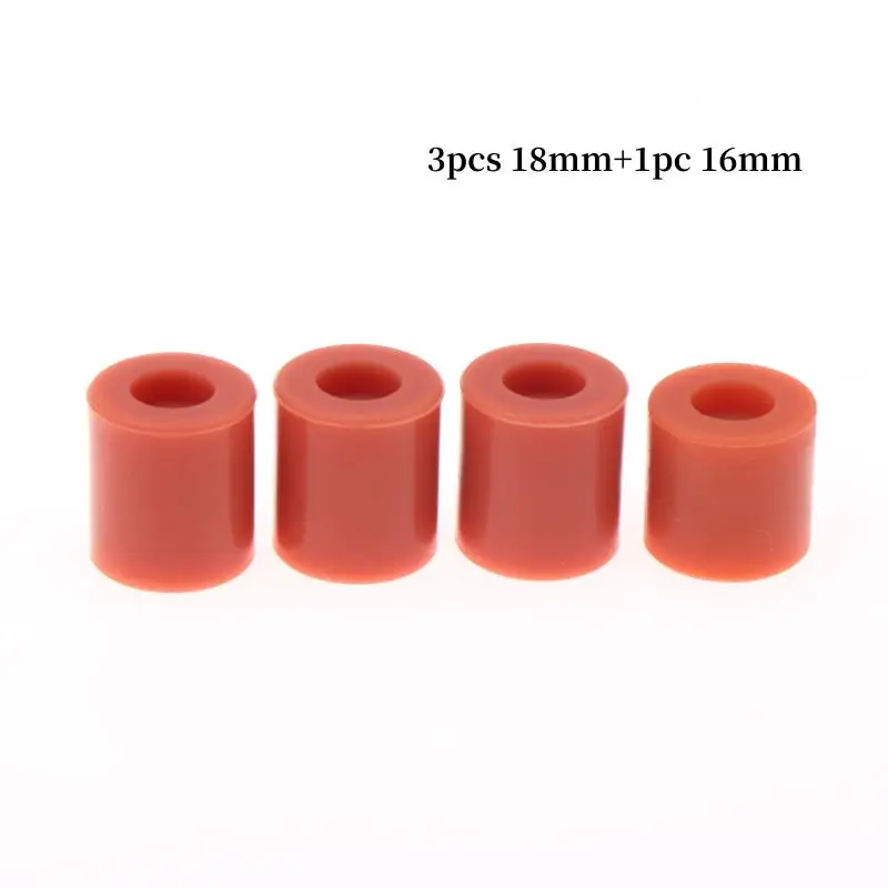 4Pcs Silicone Solid Bed Mounts Heatbed Leveling Column Buffer Stable For 3D Printer Accessories (3pcs 18mm+1pc 16mm)
