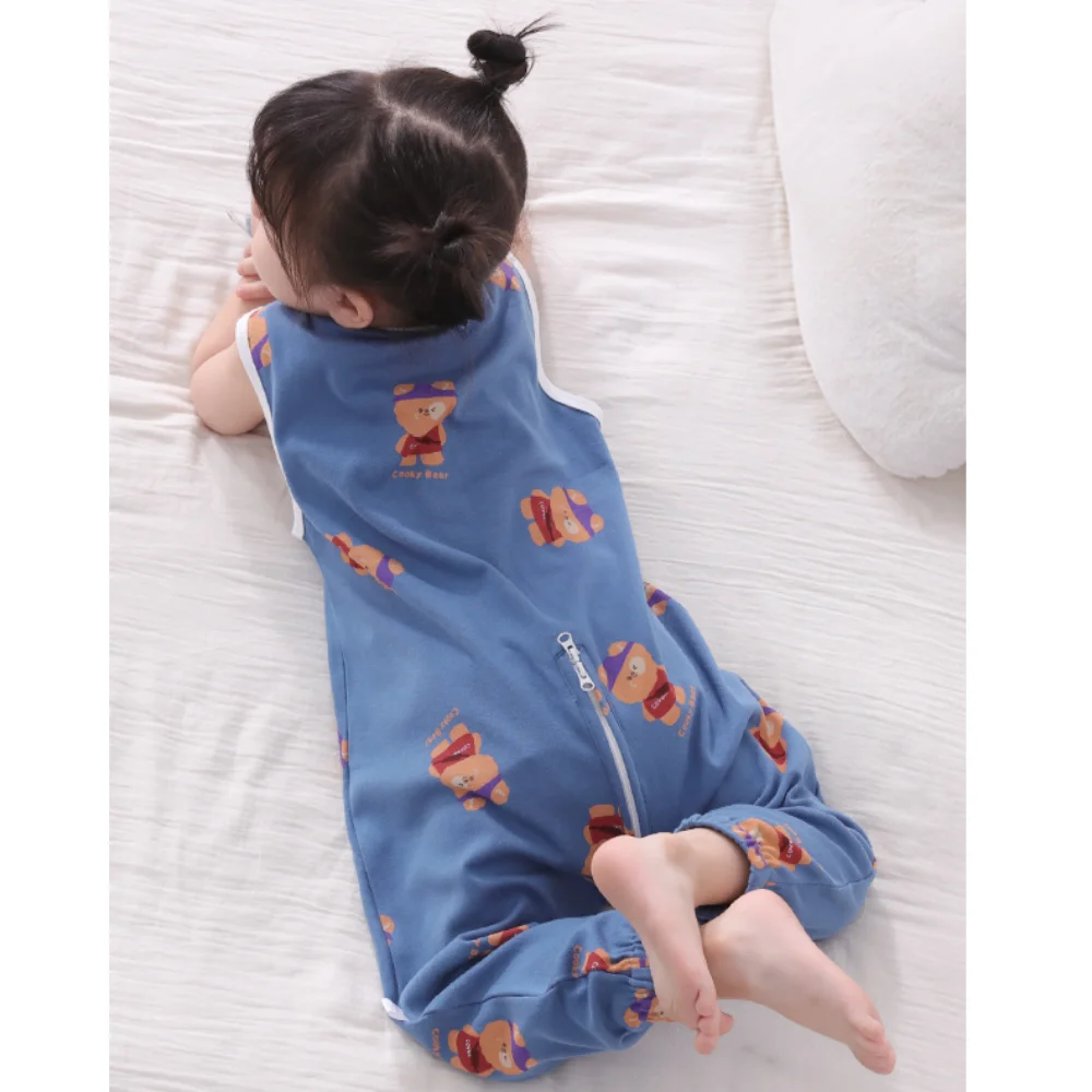 

Sleeveless 0.5 Tog Summer Baby Sleeping Bags Vest Split Legs Design Wearable Infant Sleepsack Saco De Dormir Bolsa Infantil