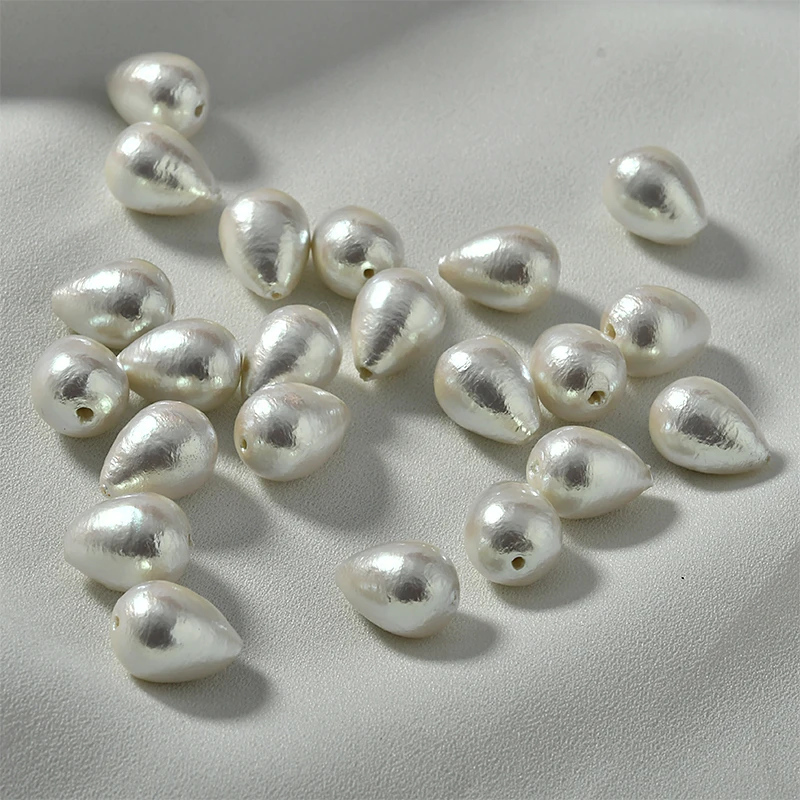 Japan Popularity Hot Selling High Water Droplet Cotton Pearl Straight Hole DIY Ear Stud Accessories Accessories Handmade