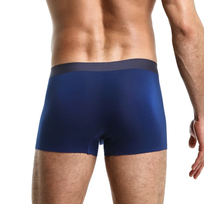 2PCSM ملابس داخلية للرجال، سراويل رجالية بأربعة زوايا، دعم الصفن، شورت رياضي مسامي ومضاد للبكتيريا، مسطح كبير الحجم