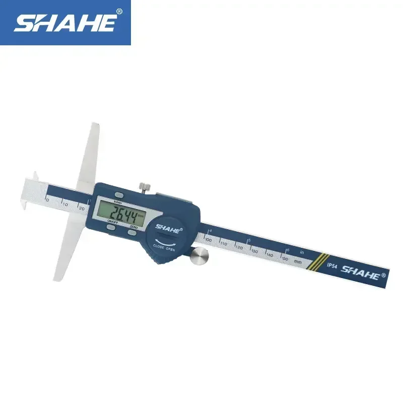 

SHAHE 150/200/300mm LCD Digital Electronic Vernier Caliper Stainless Steel Double Hooks Depth Calipers Paquimetro Digital