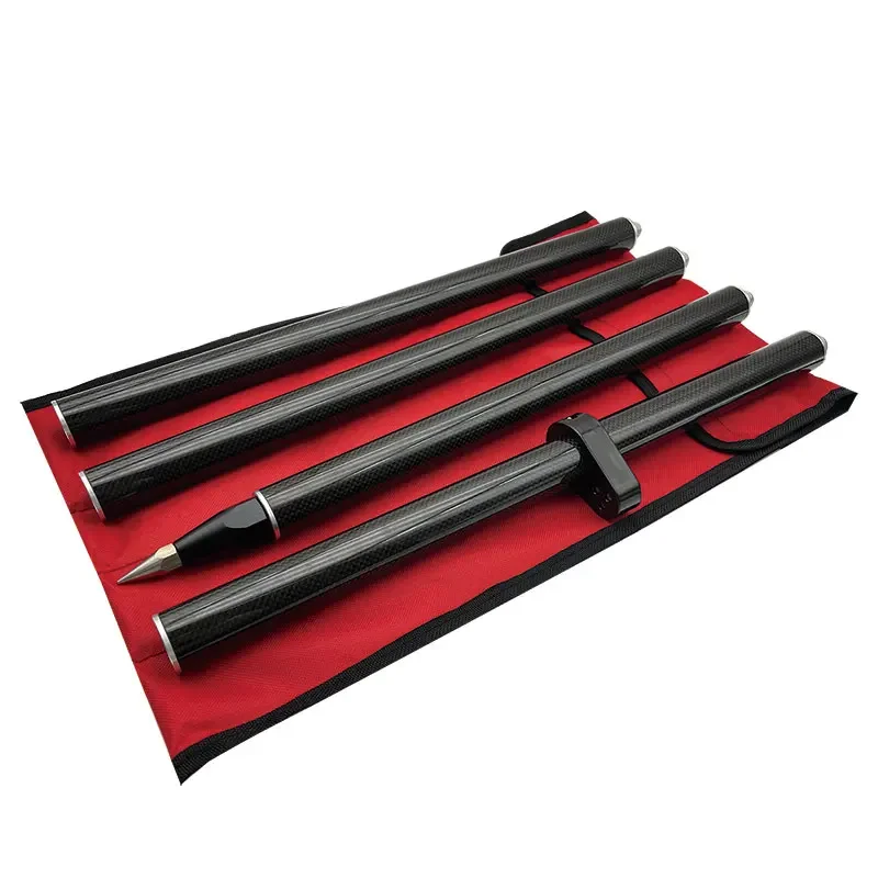 

W Hotsale 2M Survey Pole 2M Length GPS PRISM POLE Carbon Fibre Pole GPS GNSS RTK SURVEYING TYPE, 4 PCS Poles, 5/8x11 Thread