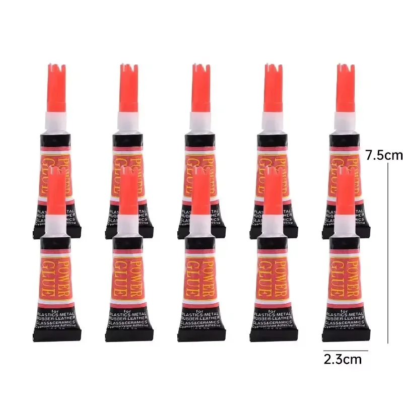 10-200 Stück 502 Sofortiger Starker Flüssigkleber für Holz, Gummi, Metall, Glas, Cyanacrylat-Klebstoff, Schreibwaren, Nagelgel, Lederkleber – Detail 8