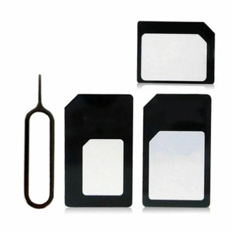 4 In 1 SIM Convert Kit Universal Smartphone Convert Nano SIM Card to Micro Standard Adapter For iPad Tablet Huawei Xiaomi Phone