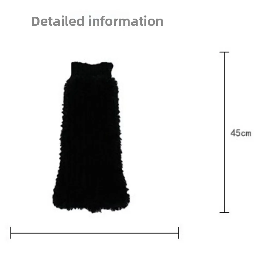 New Solid Color Leg Warmers Thickened Middle Tube Socks Harajuku Boot Covers Women