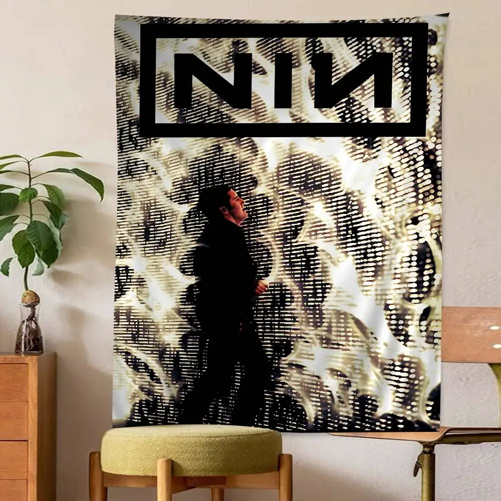 Band Nine I-Inch N-Nails Vintage Colorful Tapestry Wall Hanging Bohemian Wall Tapestries Mandala Wall Art Decor