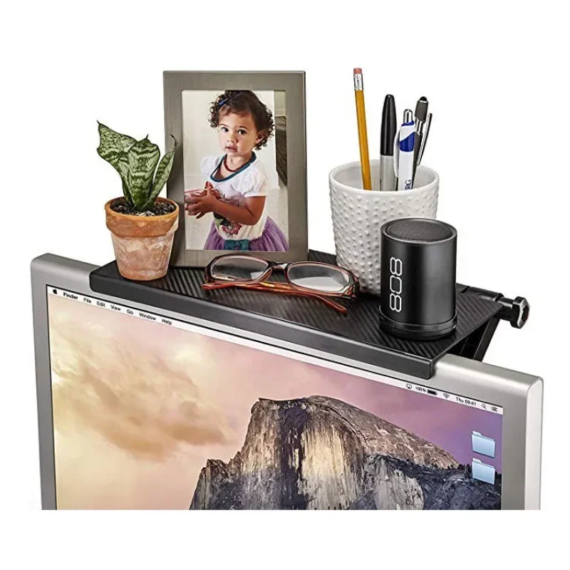 Simple Bracket Adjustable TV Screen Top Shelf Display Shelf Computer Monitor Riser Desktop Stand TV Rack TV Top Monitors