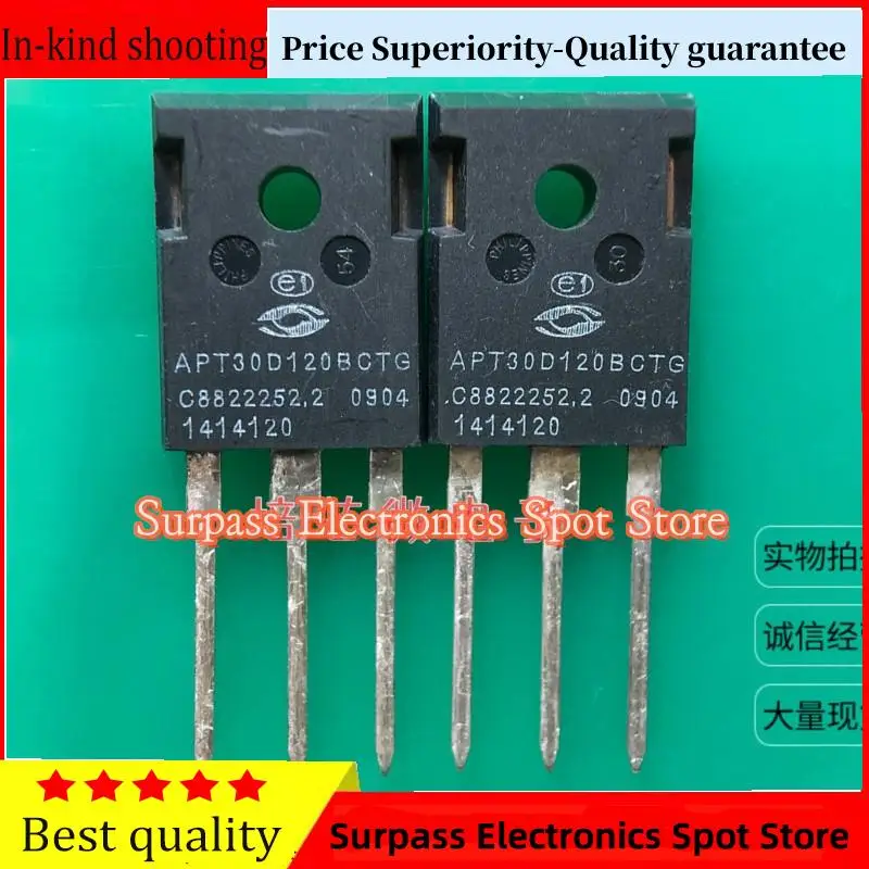 50PCS-100PCS  APT30D120BCTG  1200V 30A 31nS  Price Superiority-Quality guarantee