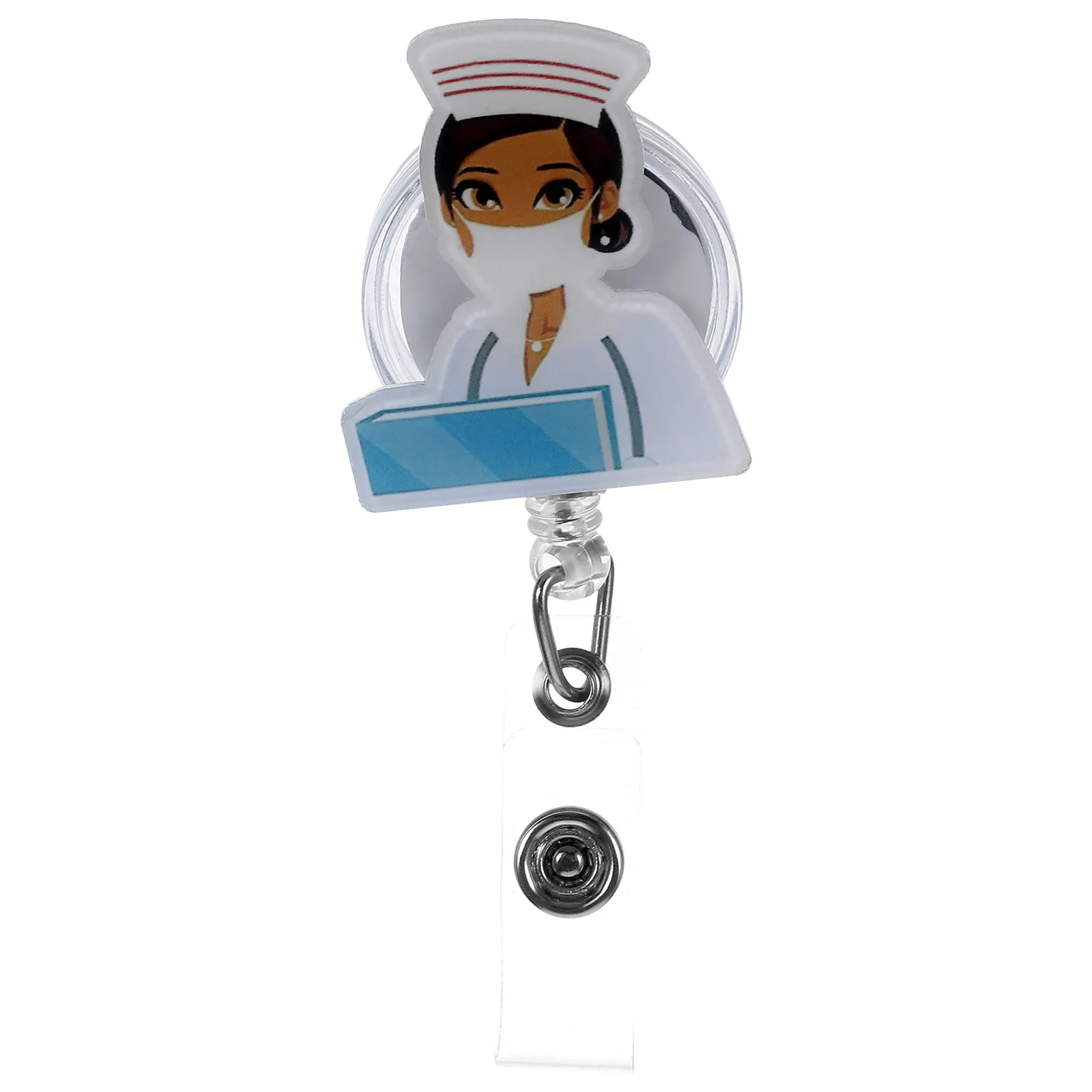 

Retractable Badge Holder Reel Card Nurse Name Tag Multi-Function Anime Accessory Anime Badge Reel