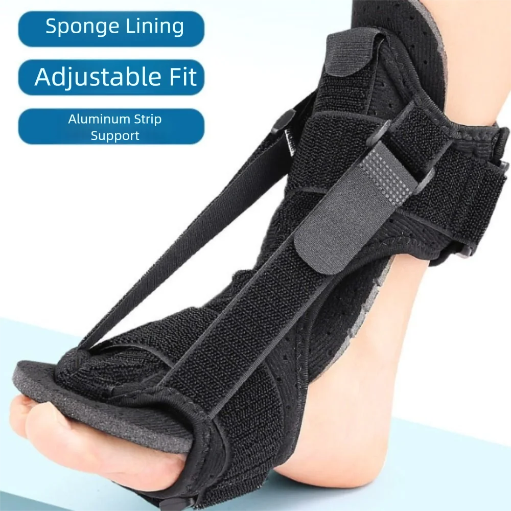 

Double Support Plantar Fasciitis Splint Compression Adjustable Dorsal Drop Foot Orthopedic Brace Skin-friendly Breathable