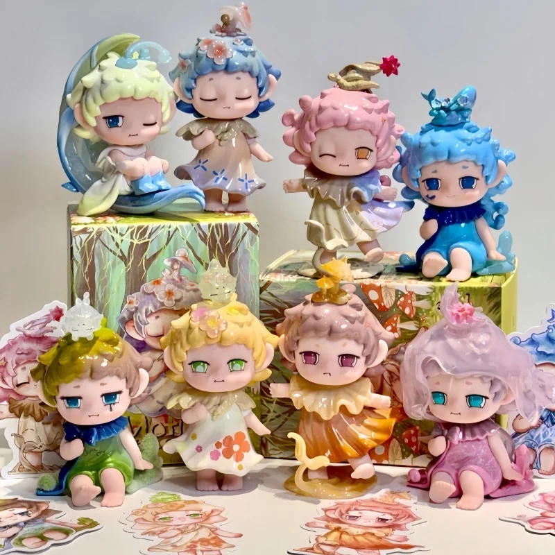 

Новый горячий черный Play Faya Sprout Heart Series слепая коробка милые модные персонажи аниме девушка ручной работы настольная модель рождественские подарки