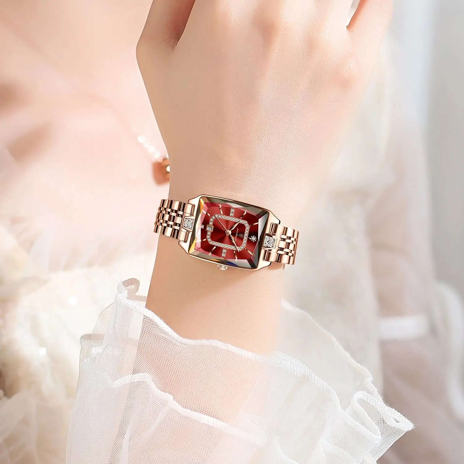 POEDAGAR, женские часы высокого качества, водонепроницаемые, модные женские часы с датой, роскошные кварцевые женские наручные часы из нержавеющей стали Reloj