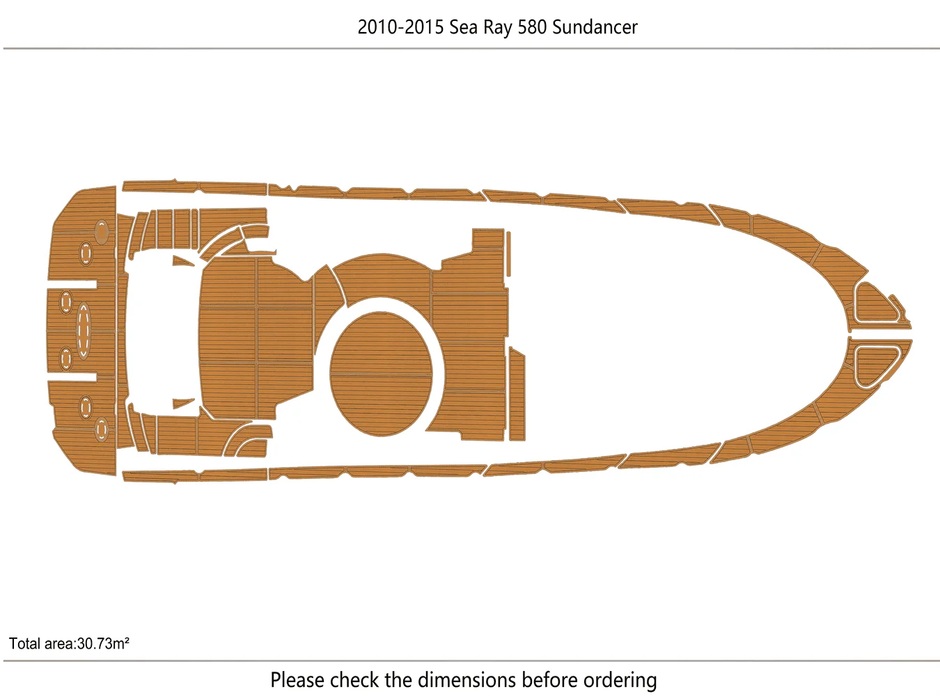 2010-2015 sea ray 580 sundancer 1/4